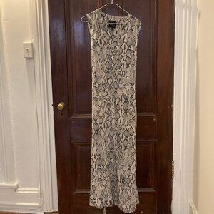 silk print dress Barneys New York sz small/med with pockets